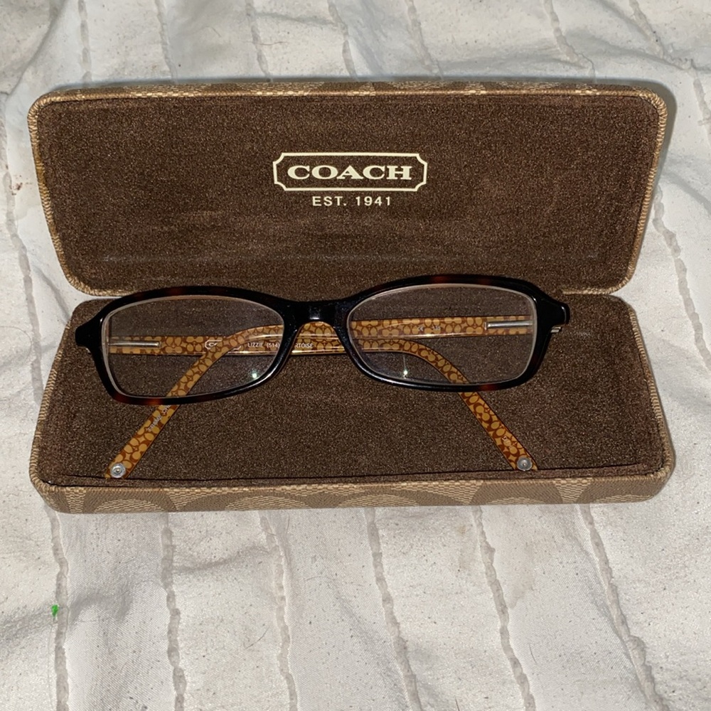 Coach Lizzie 514 Tortoise Shell Women's Glasses frames and case